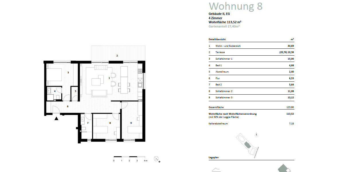 Etagenwohnung Sulzbach - 4 Zimmer, 113 m&sup2;, 659.000&euro; | Angebot:22064029