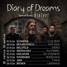 Diary Of Dreams - Tour 2026 | Special Guest: HINFORT 26.11.2026 Kulturzentrum Schlachthof e.V.