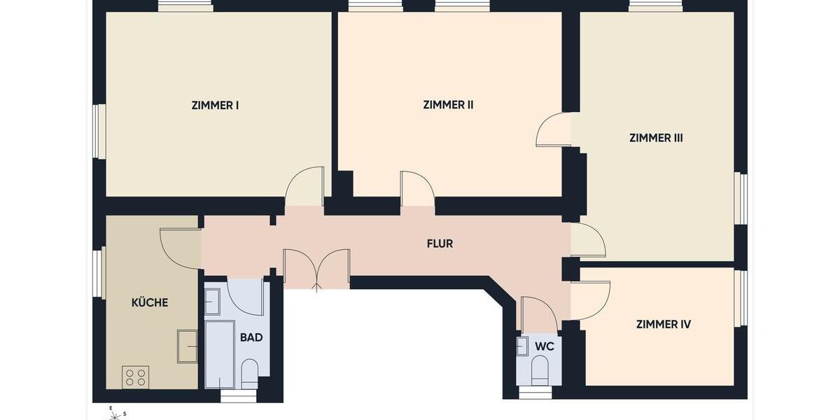 Etagenwohnung Wiesbaden Nordost - 4 Zimmer, 110 m&sup2;, 1.590&euro; | Angebot:26279012