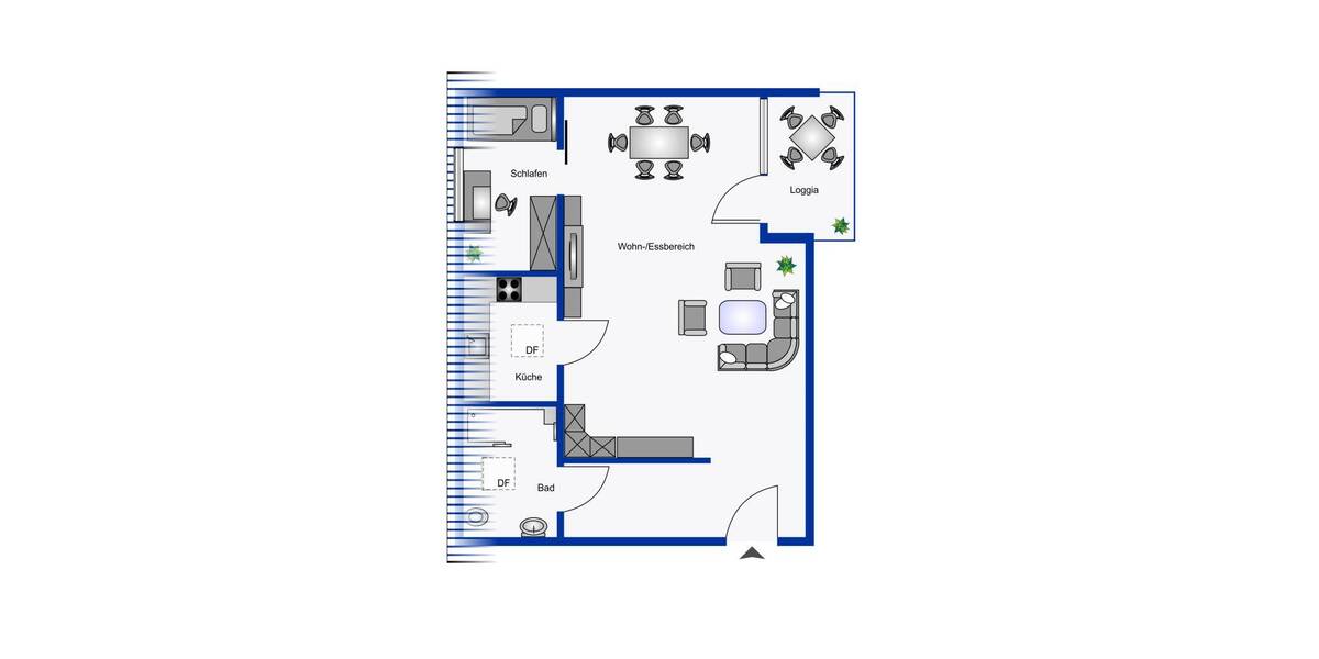 Etagenwohnung Wiesbaden Nordost - 1 Zimmer, 42 m&sup2;, 225.000&euro; | Angebot:26767599