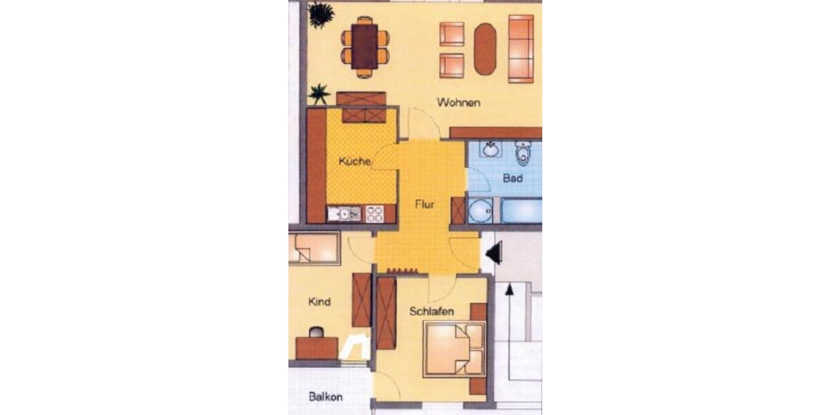 Idyllische 3-Zimmer-Whg. zu vermieten 3 zimmer