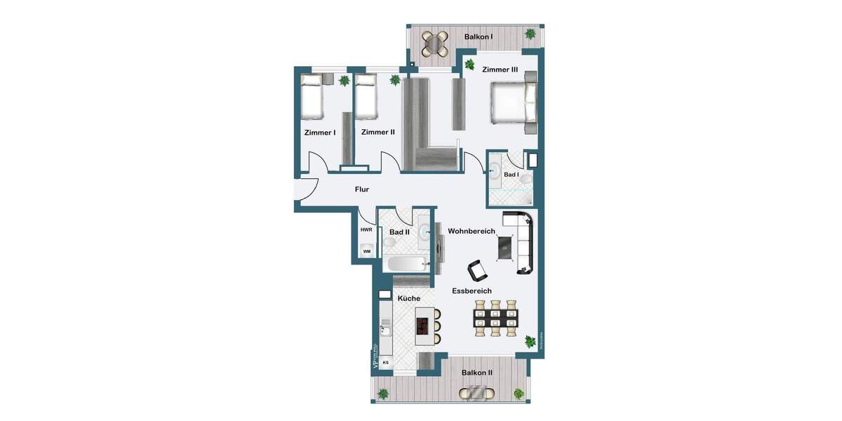 Etagenwohnung Frankfurt am Main Gallus - 4 Zimmer, 130 m&sup2;, 2.590&euro; | Angebot:25663763