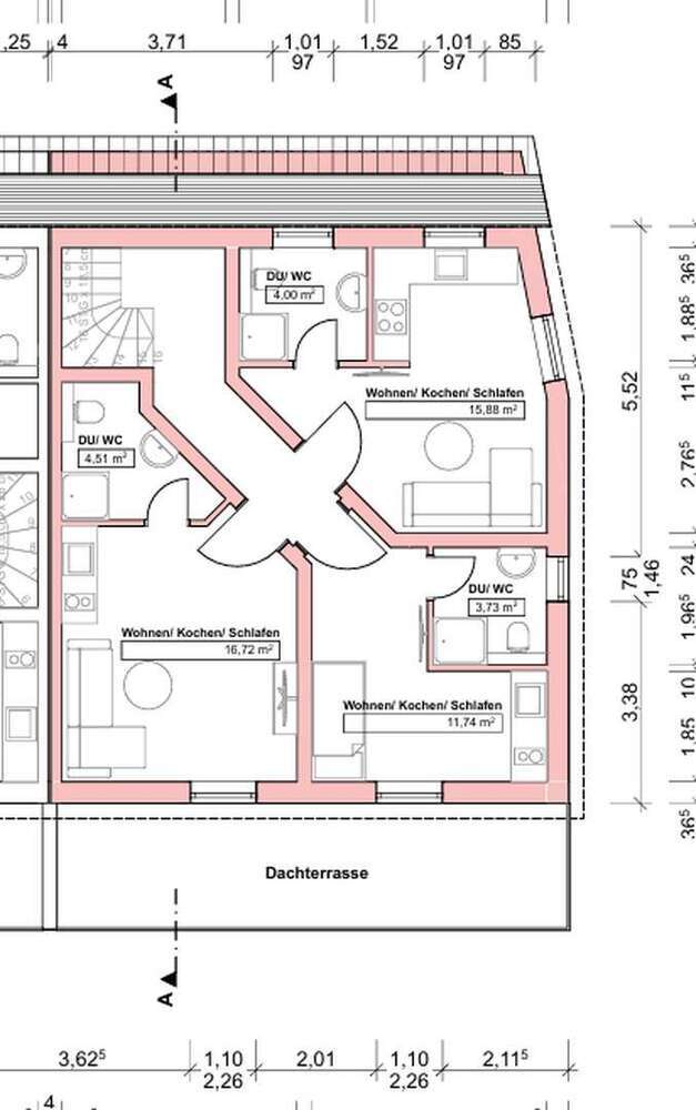 Wohnung zum Mieten in Riedstadt 650 € 27 m²