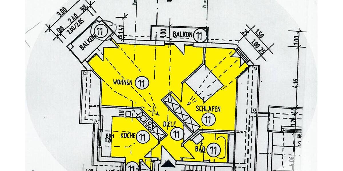 Etagenwohnung Eltville am Rhein Martinsthal - 2 Zimmer, 66 m&sup2;, 795&euro; | Angebot:26376842