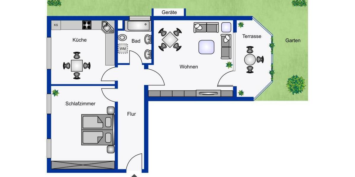 Etagenwohnung Taunusstein Wehen - 2 Zimmer, 79 m&sup2;, 297.000&euro; | Angebot:25969904