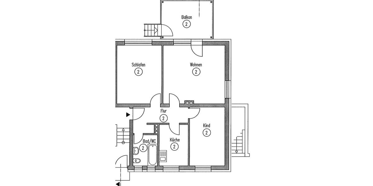 Erdgeschoßwohnung Wiesbaden Dotzheim - 3 Zimmer, 78 m&sup2;, 390.000&euro; | Angebot:27096162