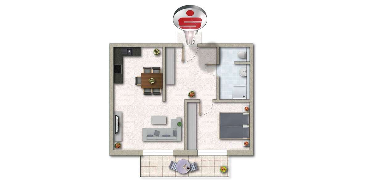 Etagenwohnung Klein-Winternheim Winternheim - 2 Zimmer, 67 m&sup2;, 361.900&euro; | Angebot:25196255