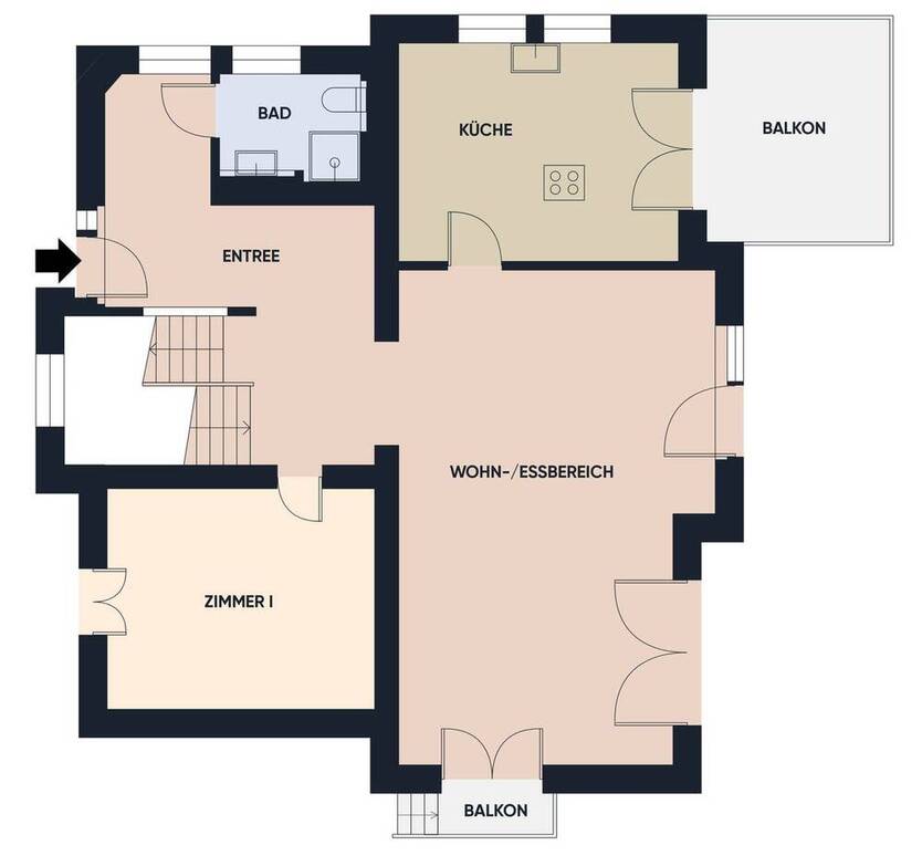 Großes freistehendes Einfamilienhaus seitlich der Biebricher Allee, hochwertige Ausstattung