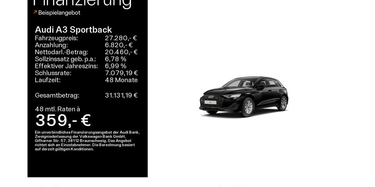 Audi A3 18.698 km 26.280 &euro; Oberursel 61440