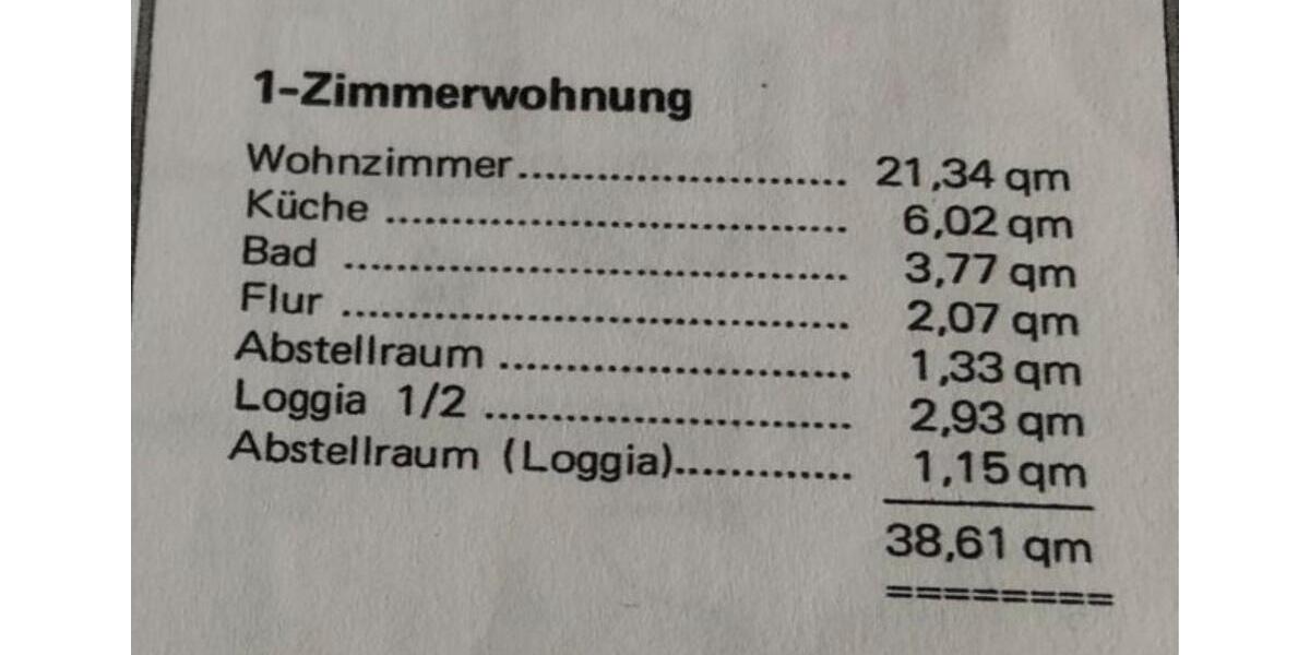 Etagenwohnung Rüsselsheim am Main - 1 Zimmer, 39 m&sup2;, 145.000&euro; | Angebot:26133722