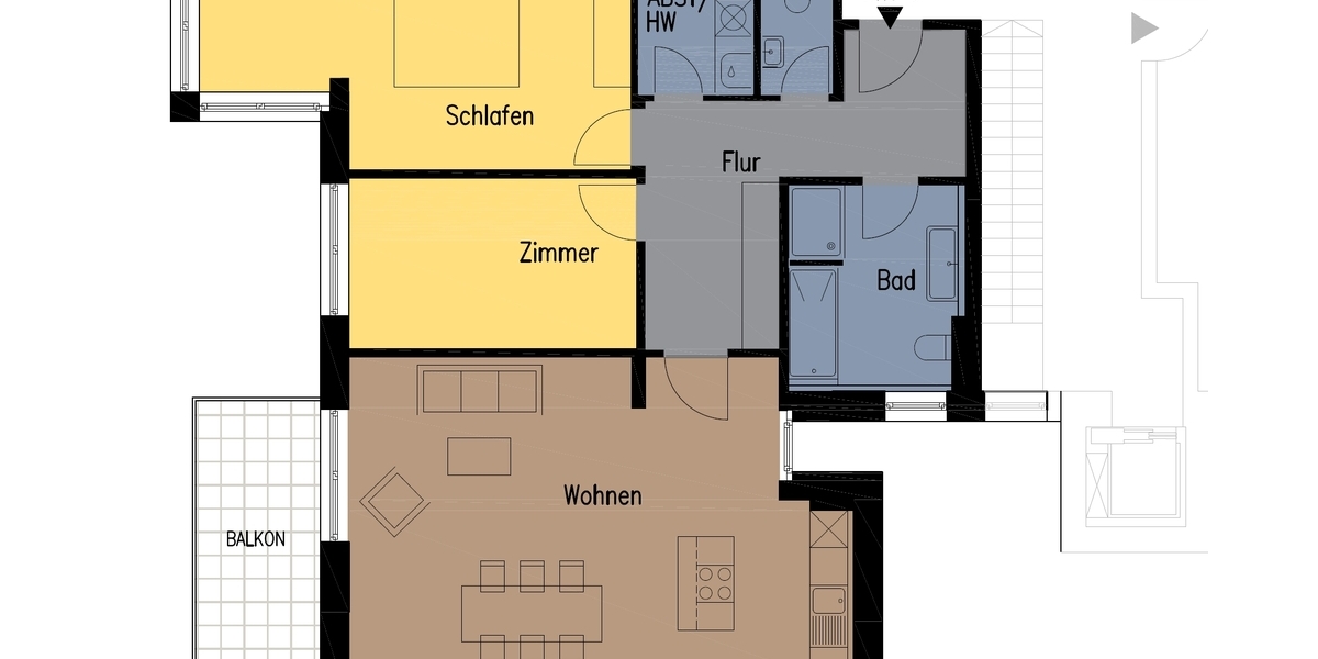 Bad Soden: Moderne und komfortable 3,5 Zimmer Wohnung in Neuenhain - Etagenwohnung Bad Soden | Angebot:24426174