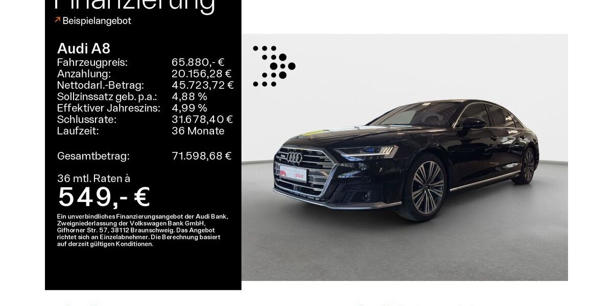 Audi A8 49.000 km 63.880 &euro; Hofheim 65719