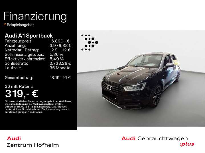 Audi A1 49.296 km 16.890 &euro; Hofheim 65719