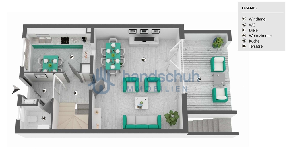 gepflegtes Reihenendhaus mit Garten und Garage in Mainz Lerchenberg - Reihenendhaus Mainz Lerchenberg | Angebot:26418678
