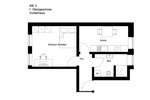 Dachgeschoßwohnung Wiesbaden Nordost - 2 Zimmer, 38 m&sup2;, 589&euro; | Angebot:25321780