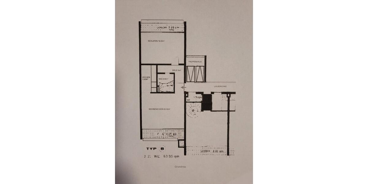 Etagenwohnung Gau-Algesheim Algesheim - 2 Zimmer, 62 m&sup2;, 250.000&euro; | Angebot:26946824