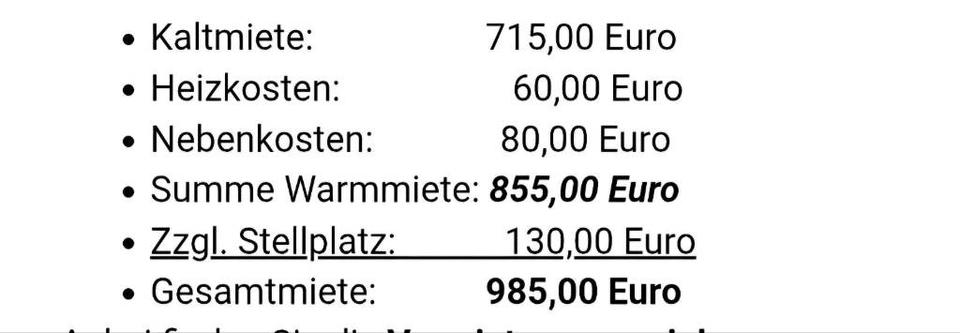 Etagenwohnung Mainz Bretzenheim - 1 Zimmer, 38 m&sup2;, 855&euro; | Angebot:26492652