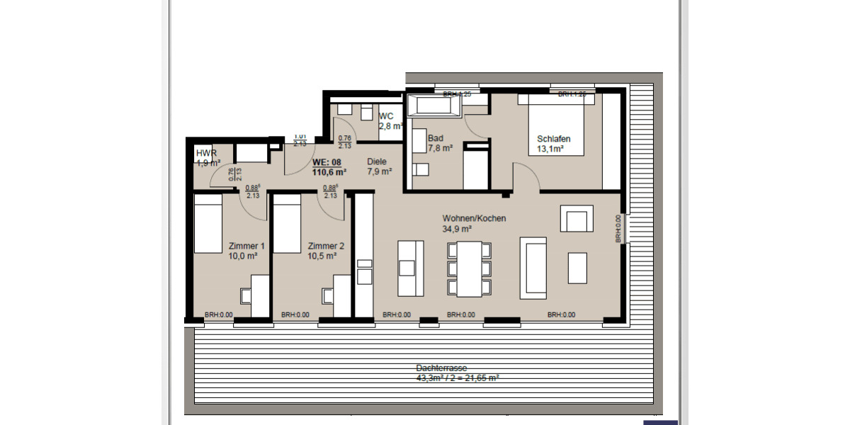 Etagenwohnung Hattersheim - 4 Zimmer, 110 m&sup2;, 1.785&euro; | Angebot:26840803