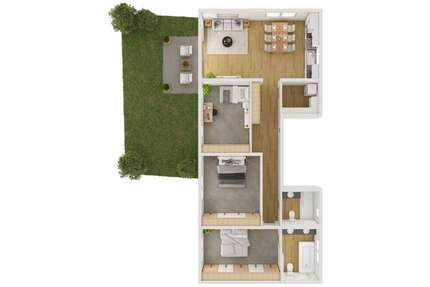 Wohnung zum Mieten in Frankfurt Zeilsheim 2.150 € 118.85 m²