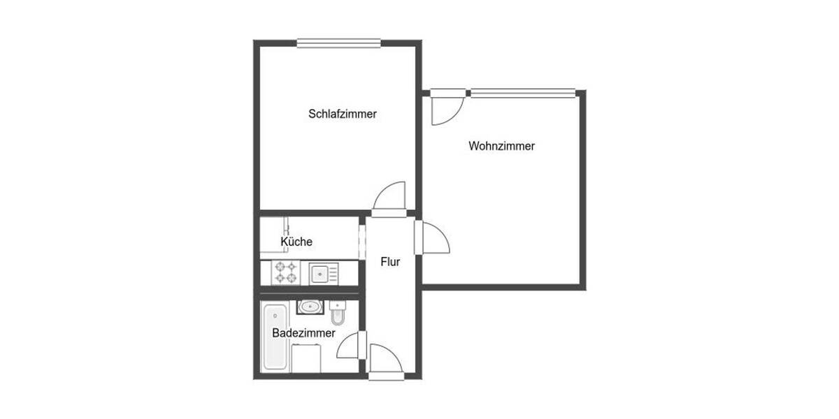 Etagenwohnung Mainz Marienborn - 2 Zimmer, 48 m&sup2;, 169.000&euro; | Angebot:26028364