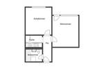 Etagenwohnung Mainz Marienborn - 2 Zimmer, 48 m&sup2;, 169.000&euro; | Angebot:26028364