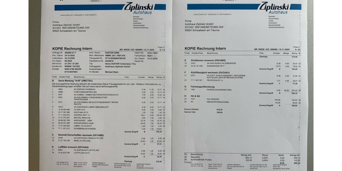 Dacia Duster II Celebration+Insp+TÜV+NEU 27.276 km 16.990 € Schwalbach/Taunus 65824