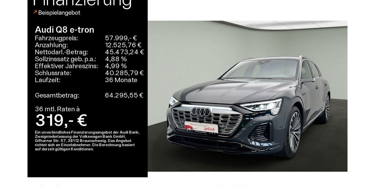 Audi Q8 e-tron 61.607 km 54.999 € Hofheim 65719