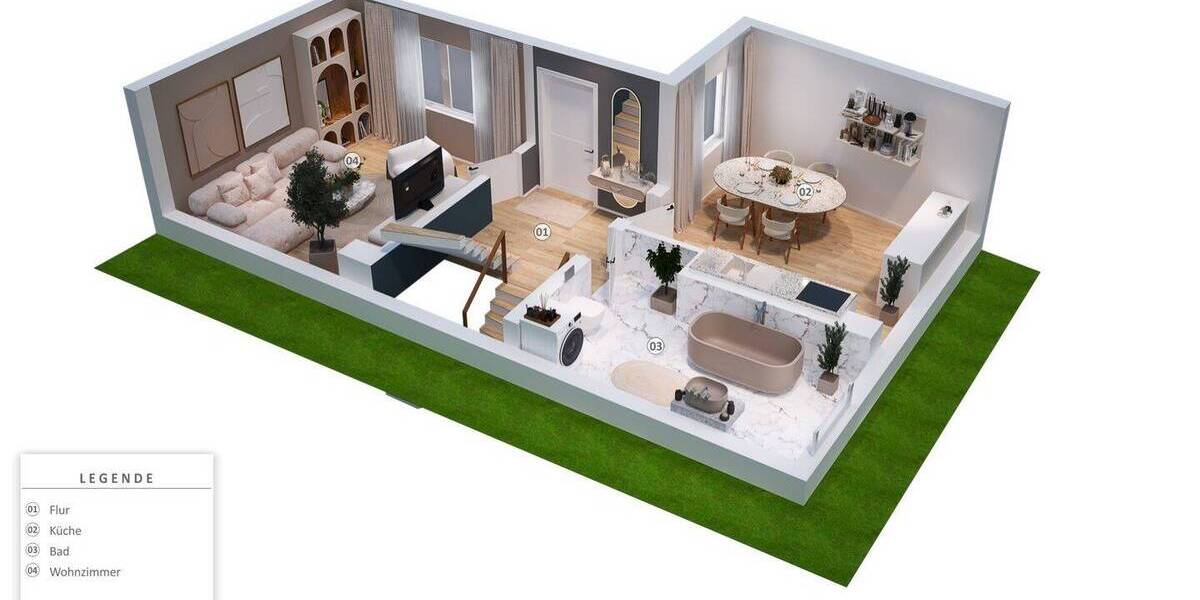 Einfamilienhaus Mainz Finthen - 3 Zimmer, 77 m&sup2;, 230.000&euro; | Angebot:23935645