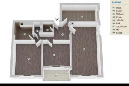 Wohnung Mainz Bretzenheim - 3 Zimmer, 90 m&sup2;, 1.225&euro; | Angebot:25410992