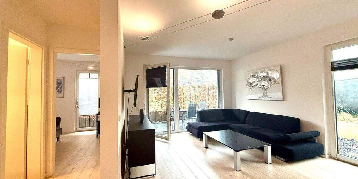 Hochwertige Gartenwohnung mit Westterrasse und Garage 2 zimmer