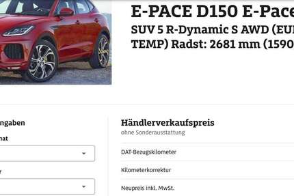 Jaguar E-Pace 35.906 km 24.300 &euro; Wiesbaden, Landeshauptstadt 65203