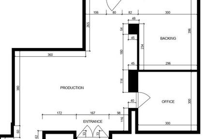 Genehmigte Produktionsküche für Food-Brands – Wiesbaden 65 qm zimmer