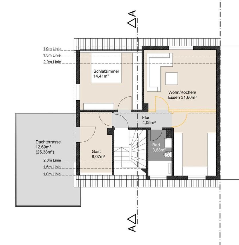2,5 Mietwohnung TLB mit wunderschönem Garten und großer Terrasse