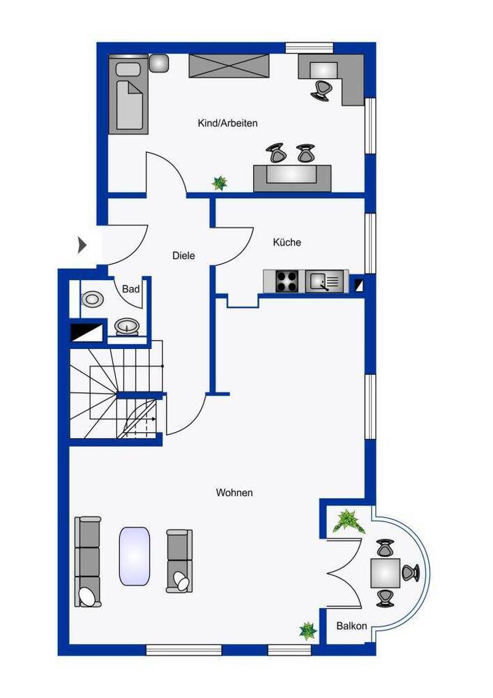 4-Zimmer-Maisonette-Wohnung in Nord-Ost