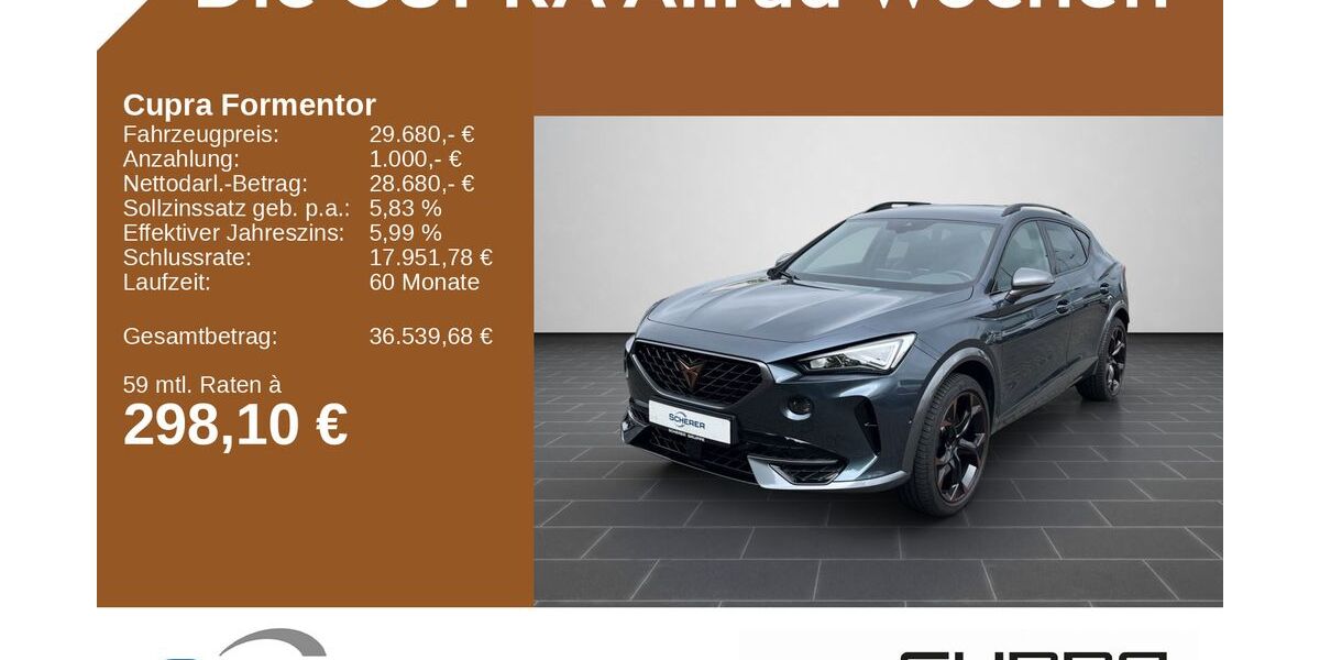 Cupra Formentor 42.484 km 29.680 &euro; Mainz 55129