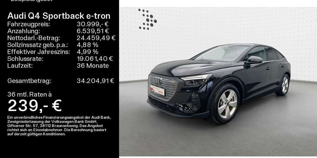 Audi Q4 e-tron 47.700 km 30.999 &euro; Hofheim 65719