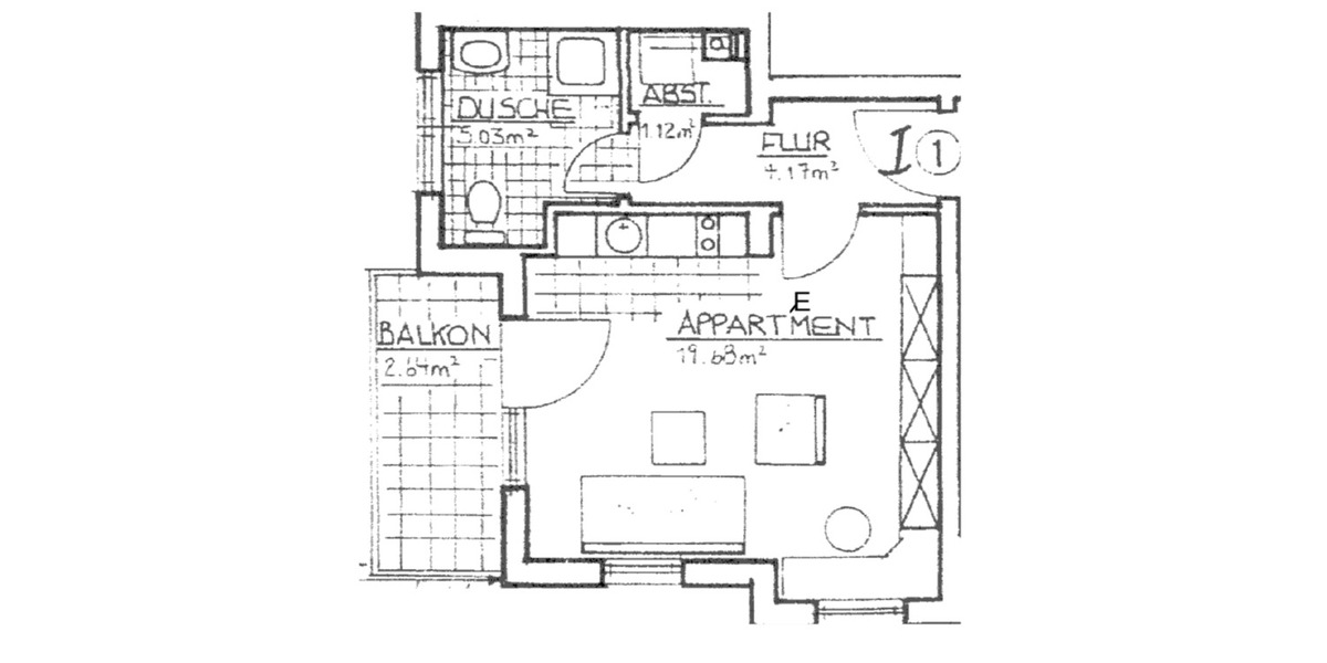 Hochparterre Mainz Bretzenheim - 1 Zimmer, 33 m&sup2;, 149.000&euro; | Angebot:24526928