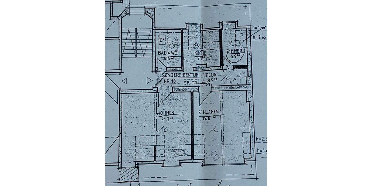 Etagenwohnung Wiesbaden Mitte - 2 Zimmer, 70 m&sup2;, 940&euro; | Angebot:25399372