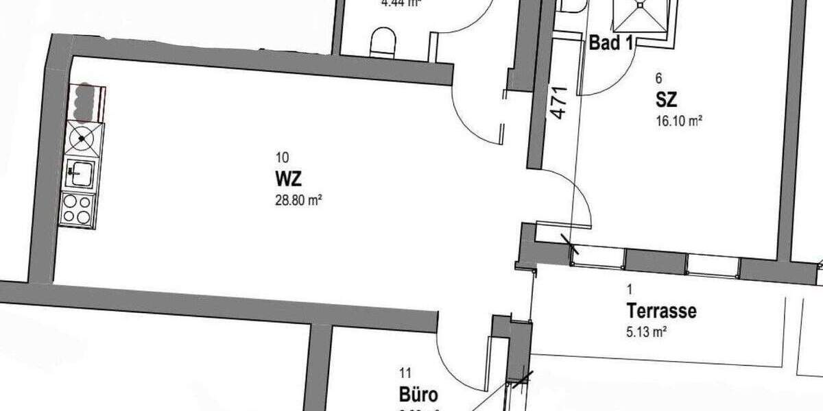 Terrassenwohnung Rüdesheim am Rhein - 3 Zimmer, 67 m&sup2;, 1.000&euro; | Angebot:25272166