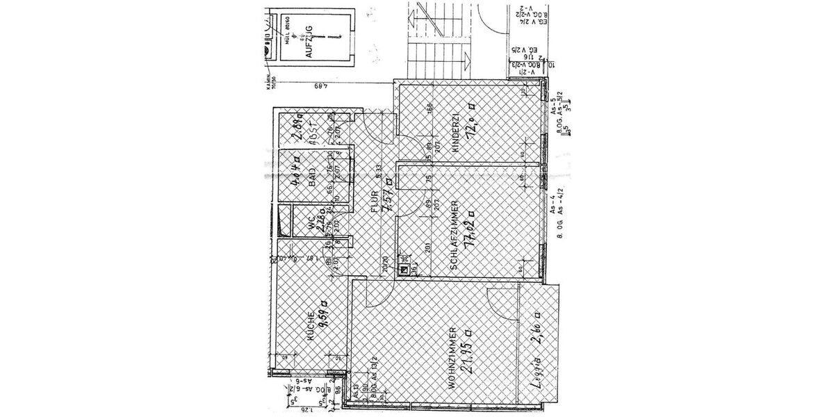 Schicke 3 Zimmer ETW mit ca. 80m² Wohnfläche Kfz. Stellpl.und Balkon - Appartement Groß-Gerau Gerau | Angebot:24610052