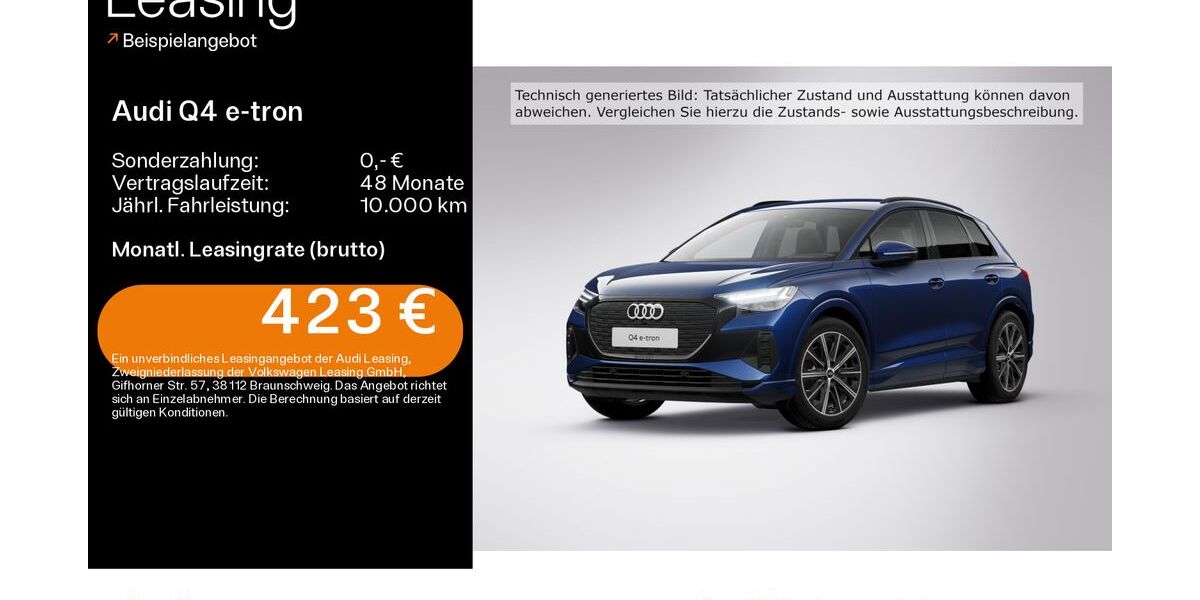 Audi Q4 e-tron 8.778 km 46.990 &euro; Hofheim 65719