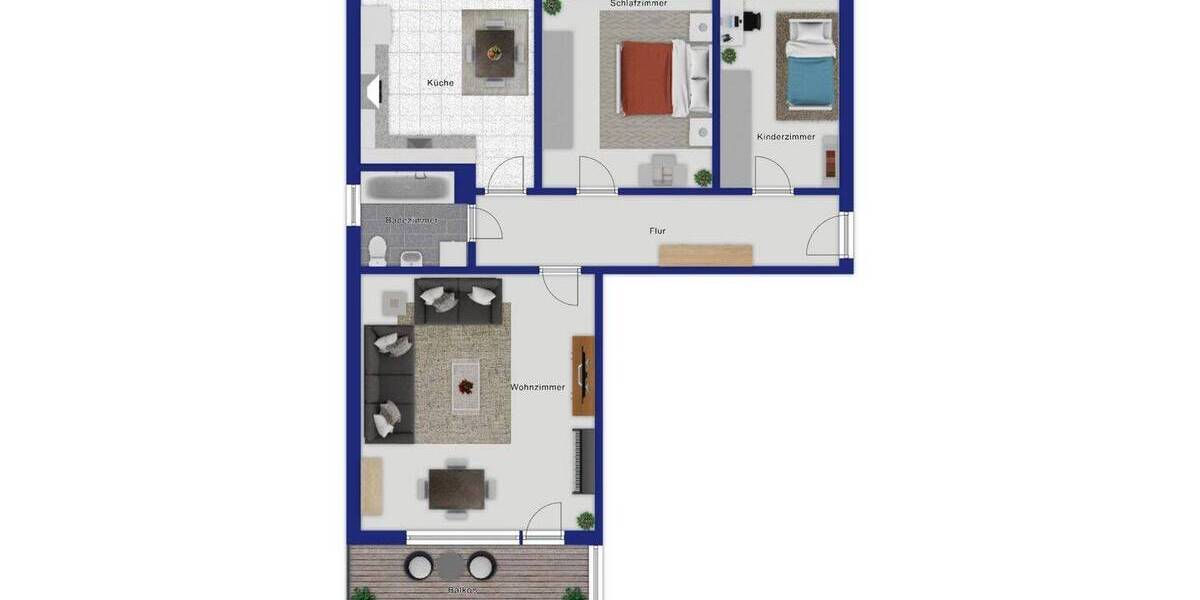 Etagenwohnung Wiesbaden Erbenheim - 3 Zimmer, 75 m&sup2;, 249.000&euro; | Angebot:26798664