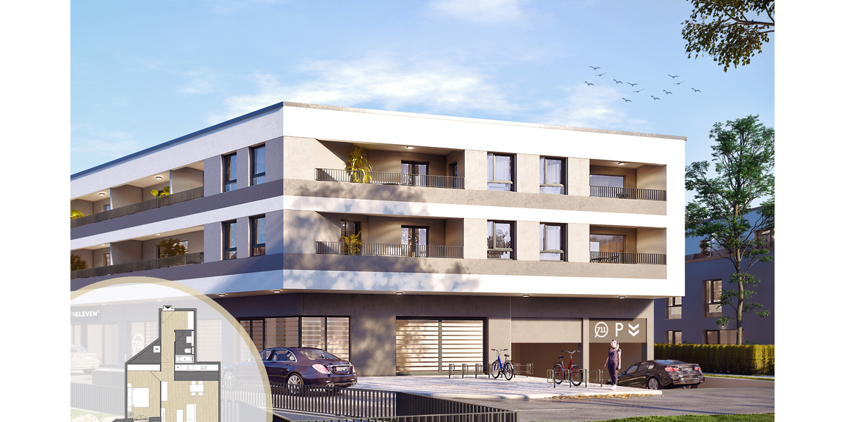 Etagenwohnung Hattersheim am Main Hattersheim - 2 Zimmer, 71 m&sup2;, 399.000&euro; | Angebot:24884713