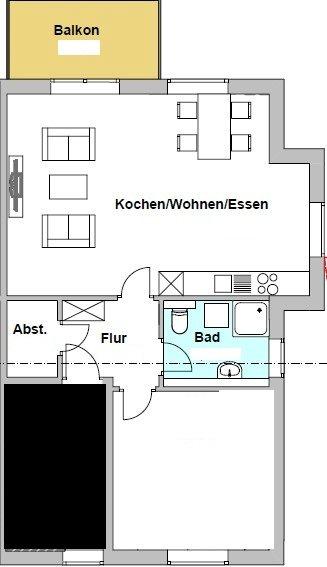 Etagenwohnung Mörfelden-Walldorf Walldorf - 2 Zimmer, 70 m&sup2;, 1.400&euro; | Angebot:26042475