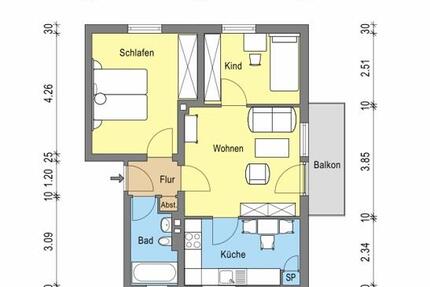 Wohnung Mainz Oberstadt - 3 Zimmer, 79 m&sup2;, 1.103&euro; | Angebot:23739171