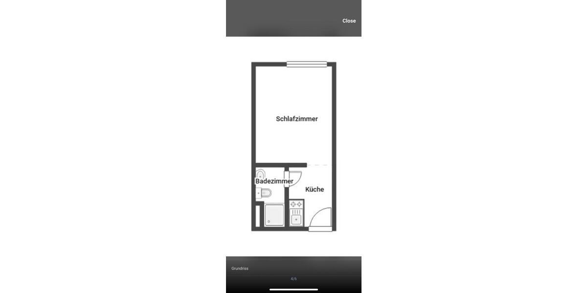 Etagenwohnung Mainz Laubenheim - 1 Zimmer, 17 m&sup2;, 500&euro; | Angebot:24711474