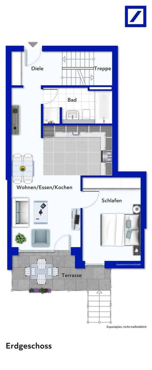 Exklusive Garten-Maisonette-Wohnung. Garten -Top Ausstattung - Garage 3 zimmer