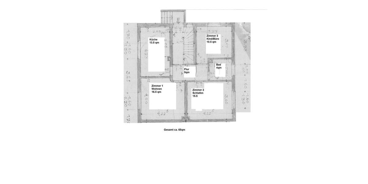 Etagenwohnung Hofheim - 3 Zimmer, 65 m&sup2;, 800&euro; | Angebot:25642849