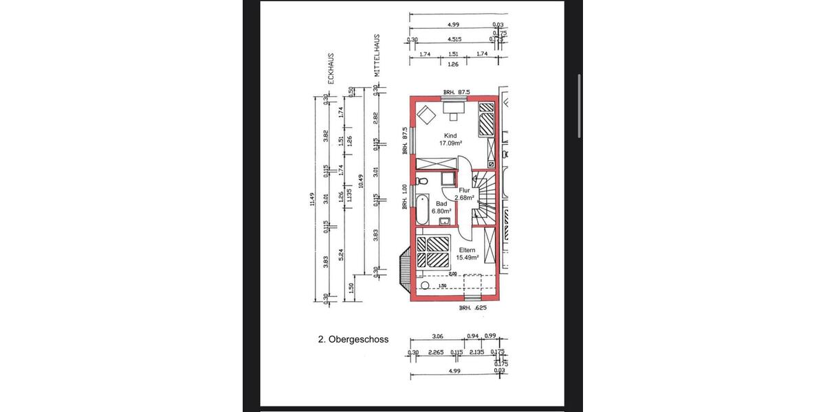 Reiheneckhaus im Wispertal ( Ramschied 65307) Verkauf zimmer