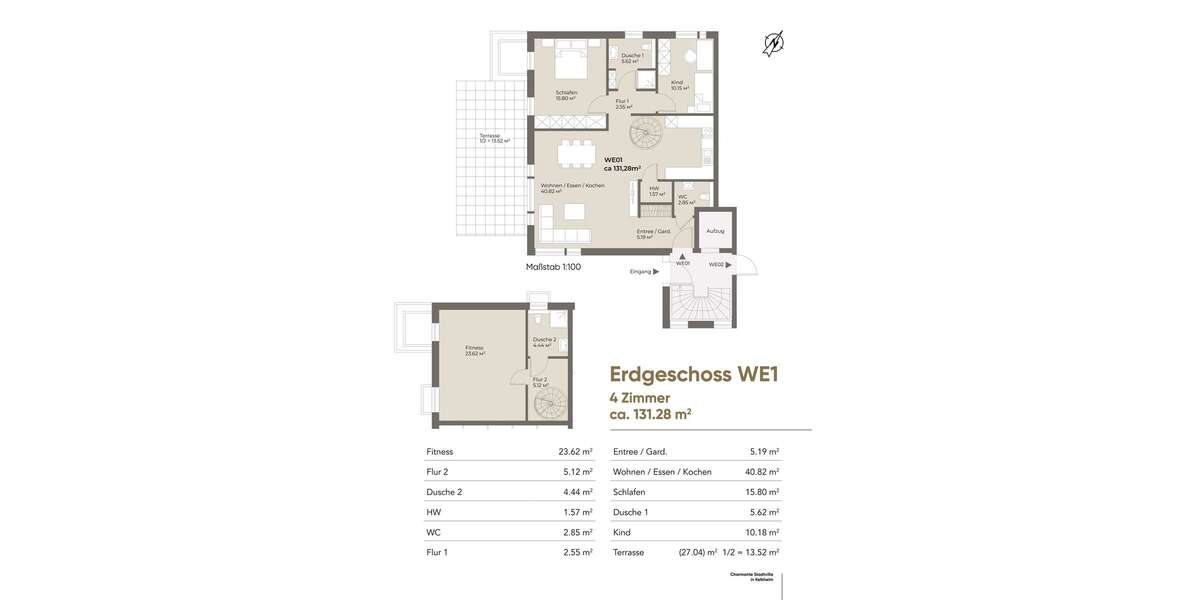 Etagenwohnung Kelkheim Kelkheim-Mitte - 5 Zimmer, 131 m&sup2;, 899.000&euro; | Angebot:26451215
